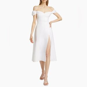 Reformation Bridgton Linen Midi-Dress